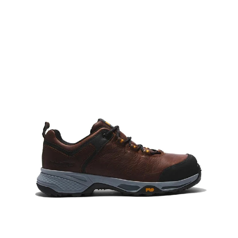 Unique Patterns Switchback Composite-Toe Oxford Work Shoe Brown