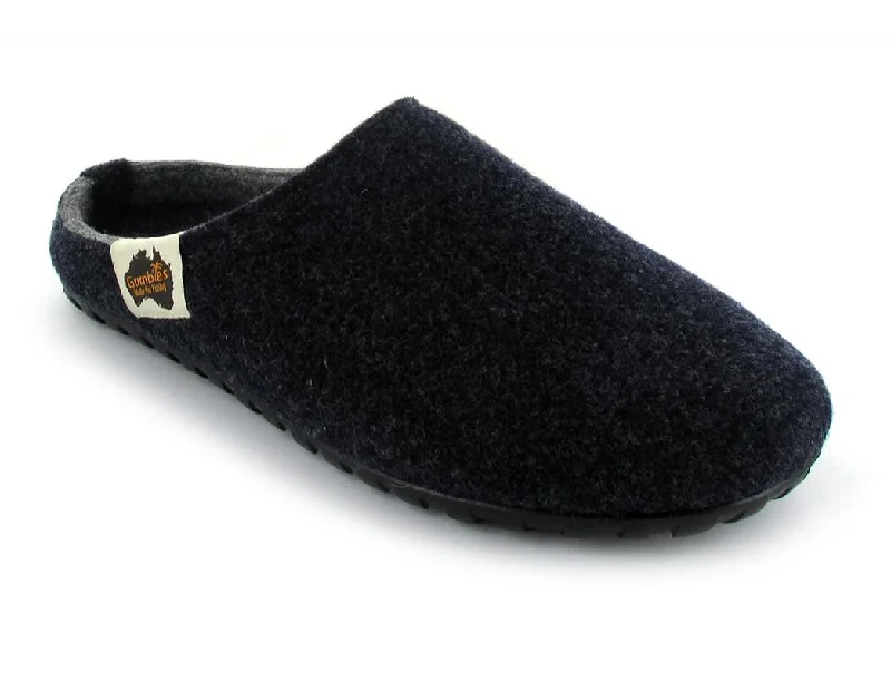 Modern Touch GUMBIES | Outback Slipper, Navy-Grey