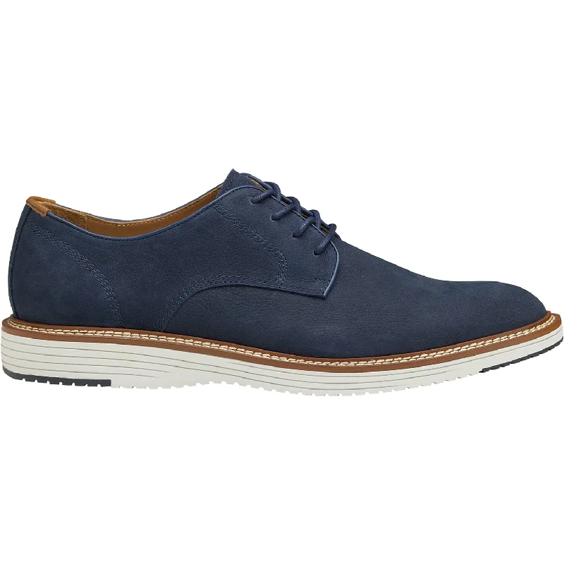 Opulent Appeal Men's Johnston & Murphy Upton Plain Toe Navy Nubuck