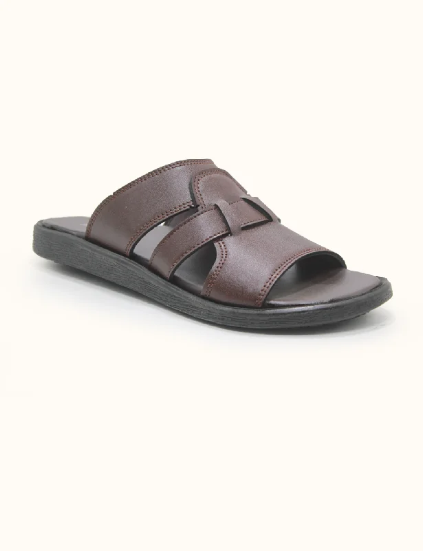 Minimalist Luxe Brown | Soft Slippers for Men