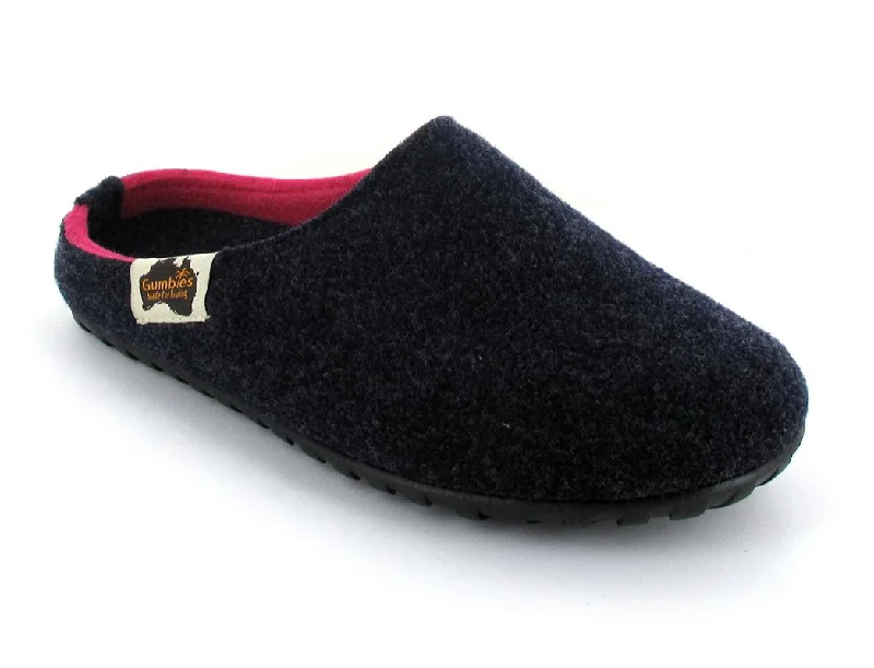 Luxury Statement GUMBIES | Outback Slipper, Navy-Pink