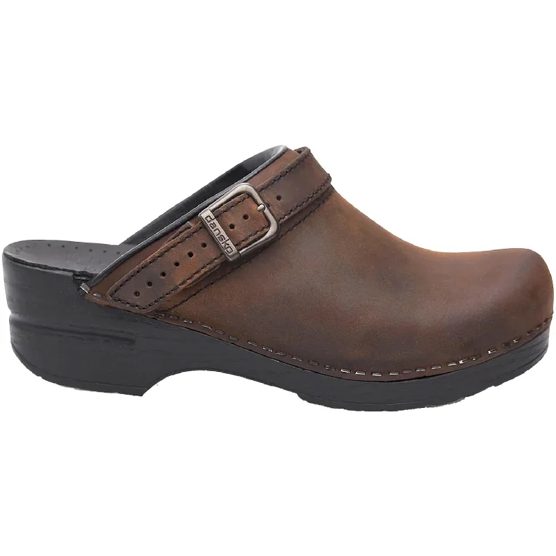 Elegant Statement Women's Dansko Ingrid Antique Brown Oiled Leather