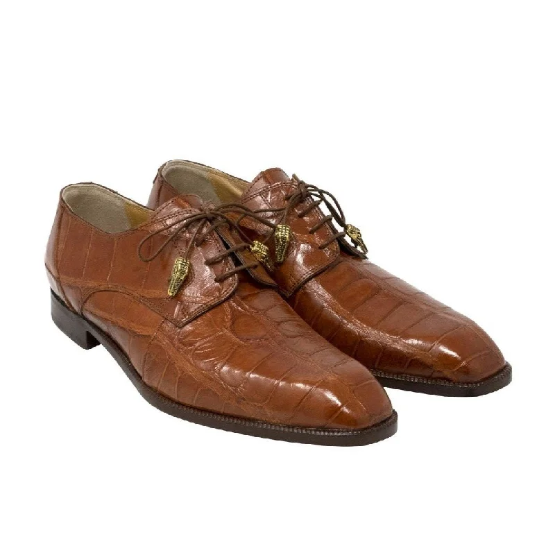 Striking Patterns Mauri 3046 Earth Men's Designer Shoes Cognac Exotic Alligator Wing-tip Oxfords (MA5110) Striking Patterns Mauri 3046 Earth Men's Designer Shoes Cognac Exotic Alligator Wing-tip Oxfords (MA5110)