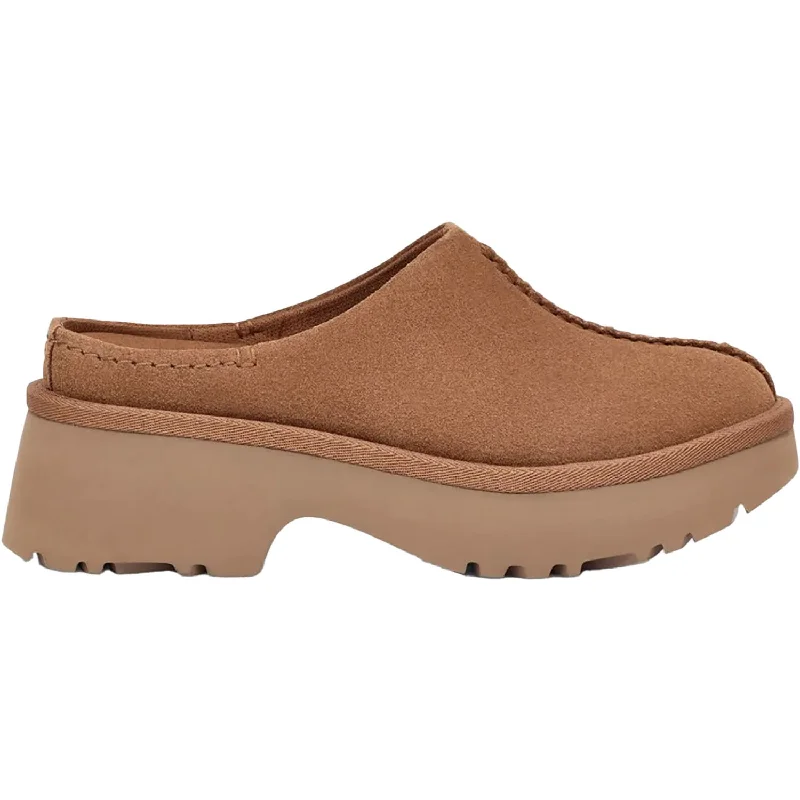 Bold Flair Women's UGG New Heights Clog Chestnut Suede