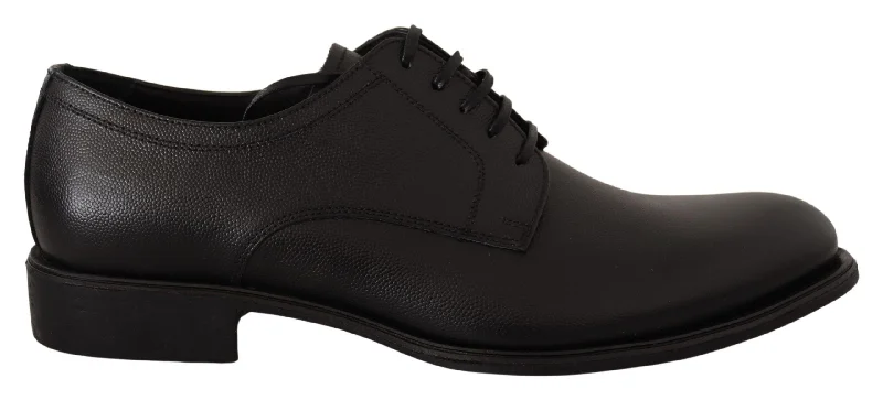 Iconic Appeal Dolce & Gabbana Elegant  Leather Derby Men's Shoes