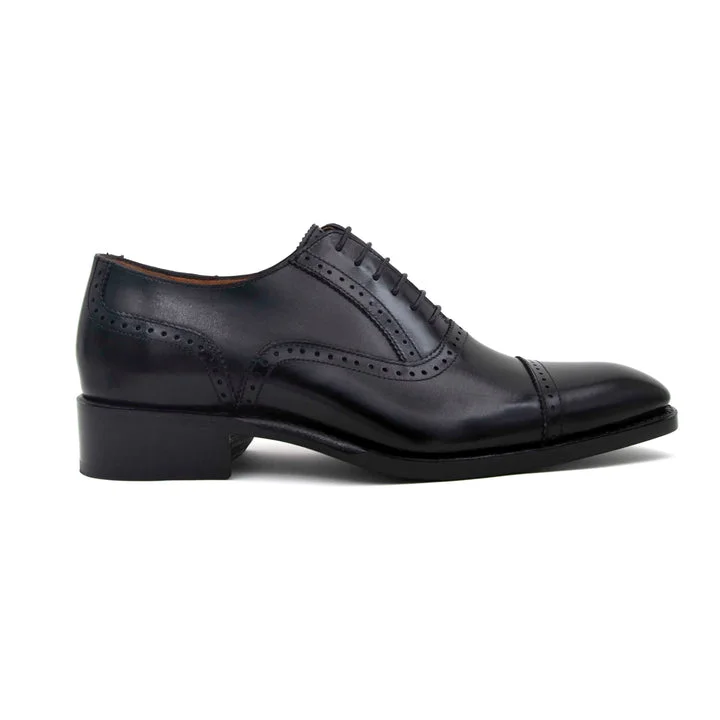 Couture Look Jonathan High Heel Lace Up Shoes - Black