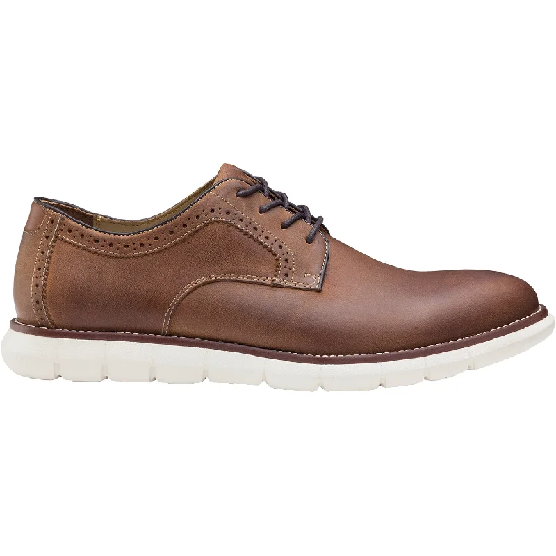 Everyday Chic Men's Johnston & Murphy Holden Plain Toe Tan Oiled Full Grain Leather