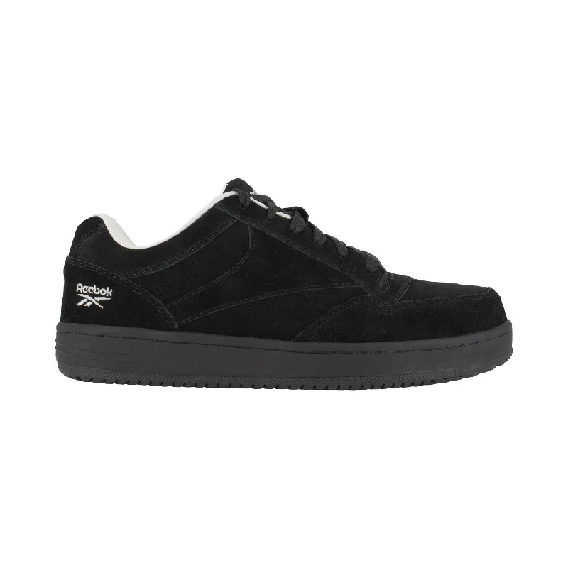 High-End Aesthetic Soyay Steel-Toe Athletic Work Shoe Black
