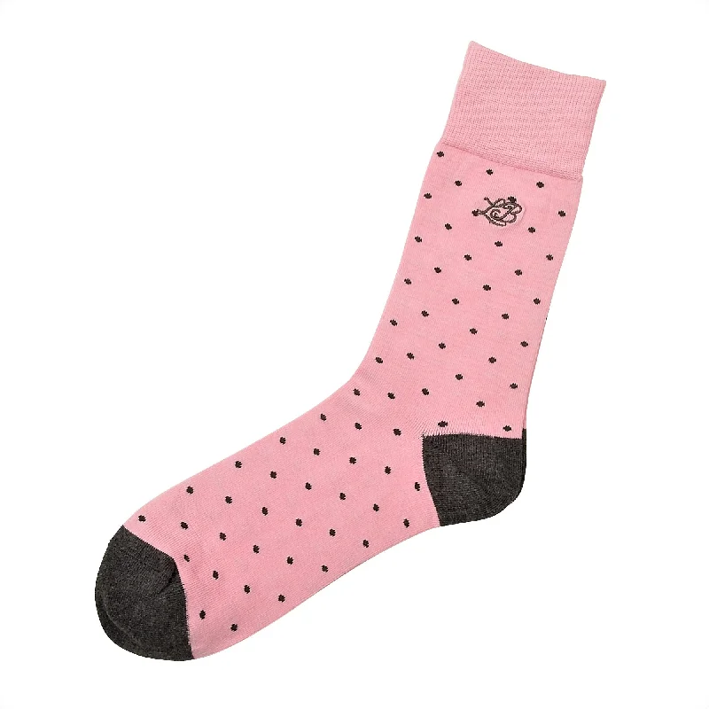 Glam Touch Spot Socks Pink