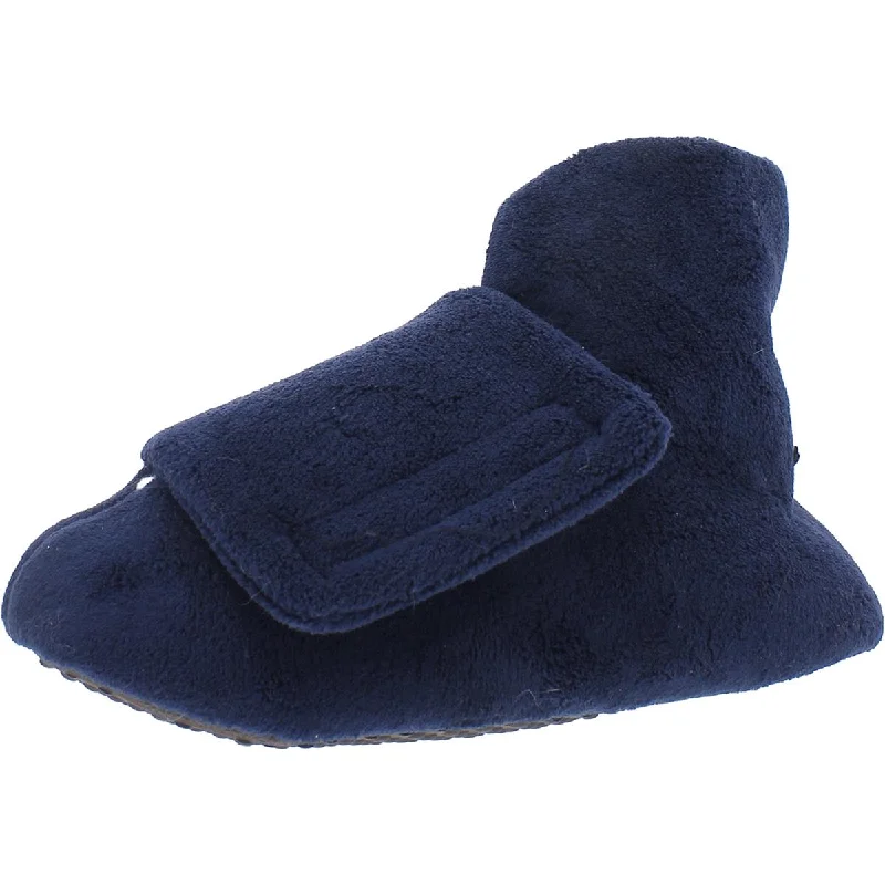 Subdued Elegance Muk Luks Mens Terry Cloth Faux Fur Bootie Slippers
