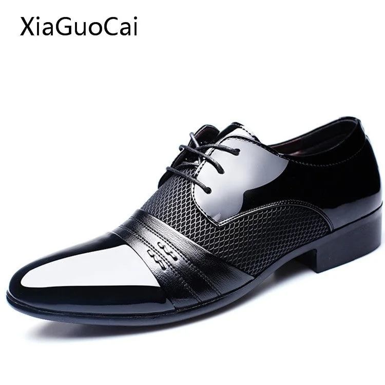 Sleek Finish New Arrival Height Increasing Men Flats Shoes Breathable Wedding Shoes Flat Male Business Shoes Dress Shoes