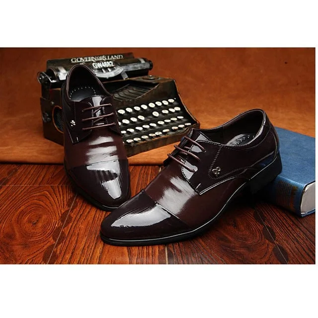 Luxury Statement Genuine Leather Men Oxford Shoes, Lace Up Casual Business Men Shoes, Brand Men Wedding Shoes, Men Dress Shoes