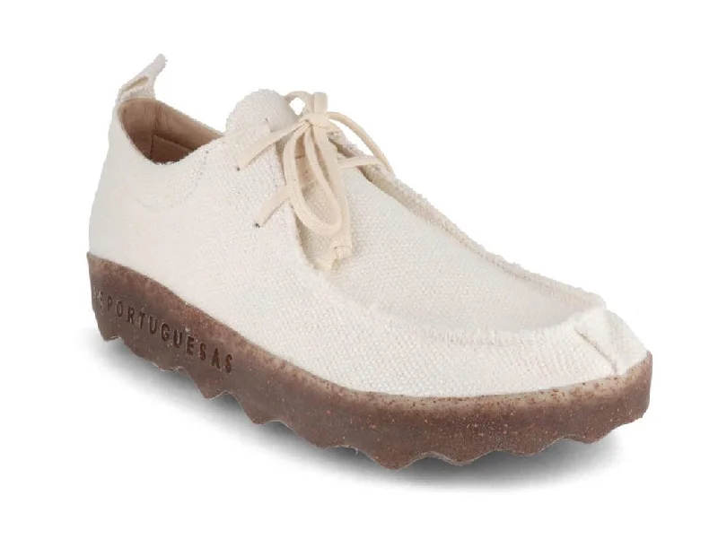 Sophisticated Appeal ASPORTUGUESAS Women Boatshoe 'City Line Chat', white
