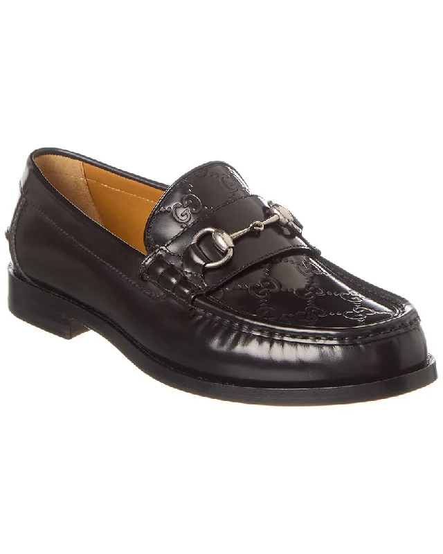 Luxe Influence Gucci Horsebit GG Leather Loafer