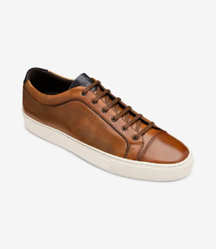 Modern Elegance LOAKE  Dash - Leather Sneakers -  Chestnut