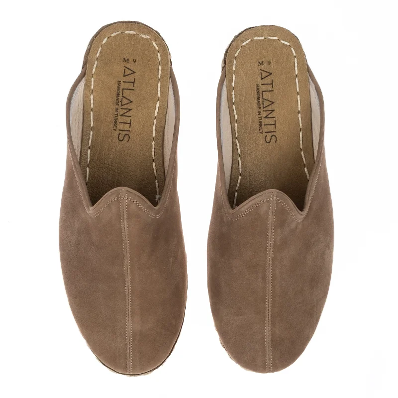Minimal Aesthetic Men's Beige Slippers