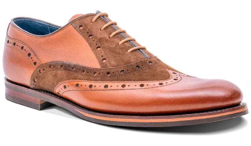 Striking Patterns Abingdon - Chestnut Calf/Polo Suede