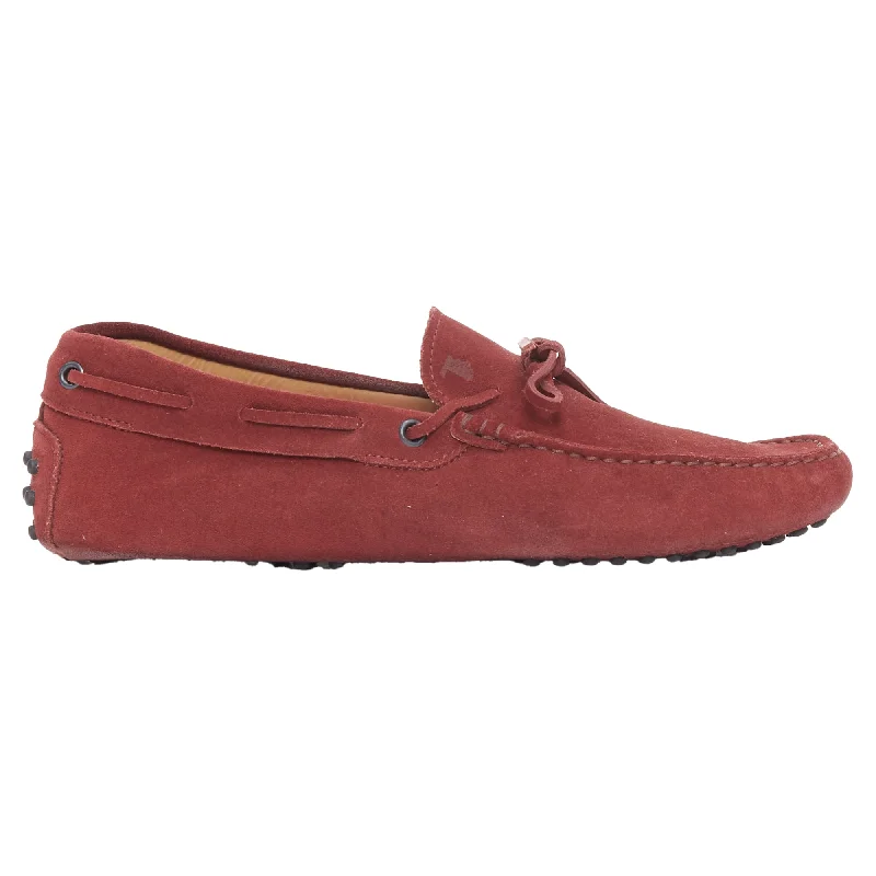 High Impact Tod's Gommino Suede Leather Dot Sole Driving Loafers