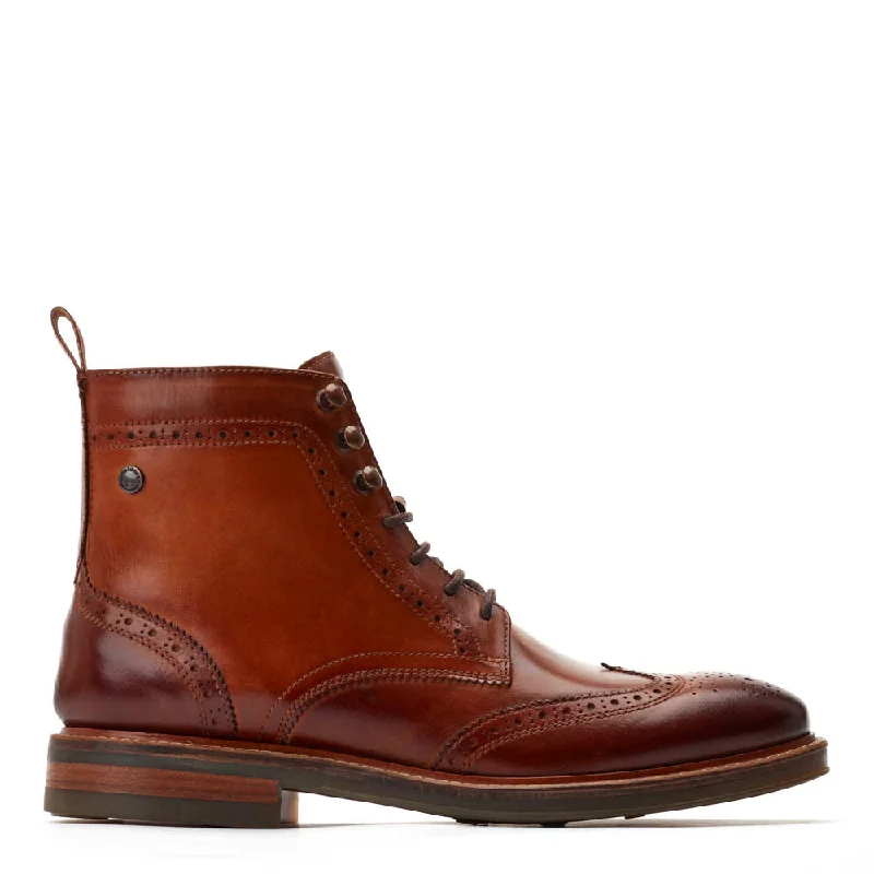 High Fashion Pembroke Washed Brogue Boots