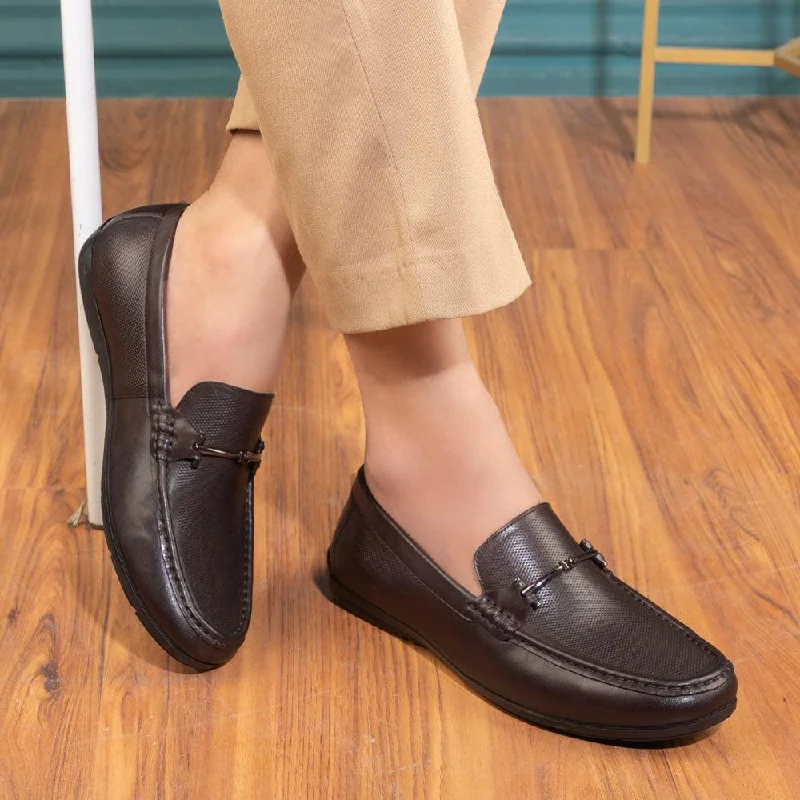 Versatile Glamour The Nimbia Brown Men's Leather Driving Loafers Tresmode