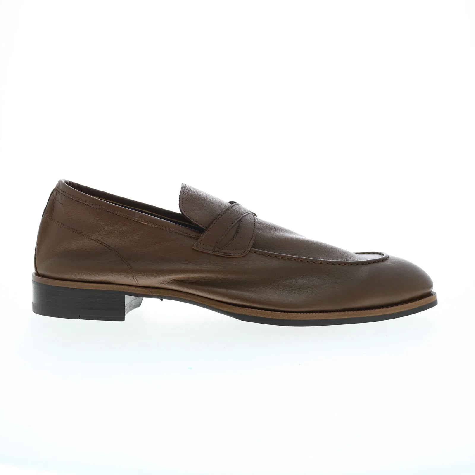 Elegant Design Di Bianco Firenze Gallizia SC546 Mens Brown Loafers & Slip Ons Penny Shoes