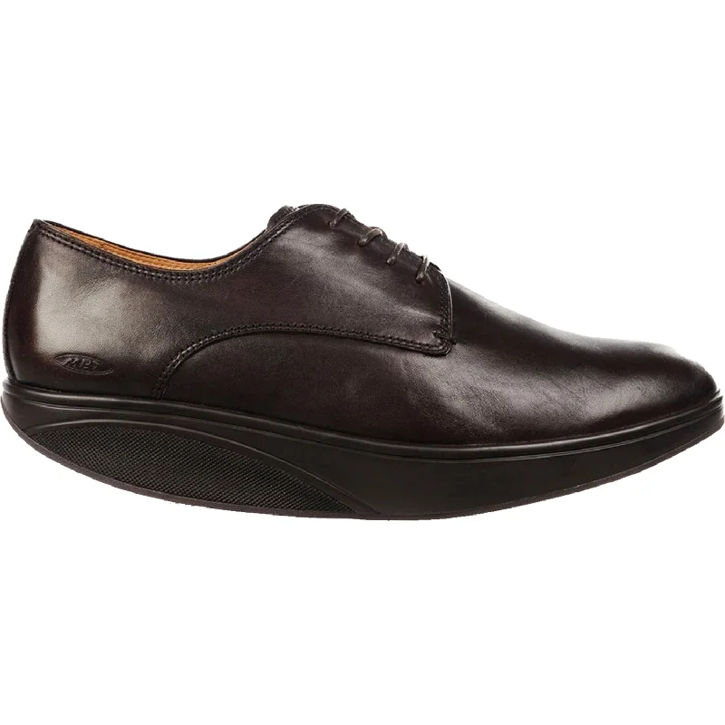 Graceful Poise Men's MBT Kabisa 5S Black Coffee Leather