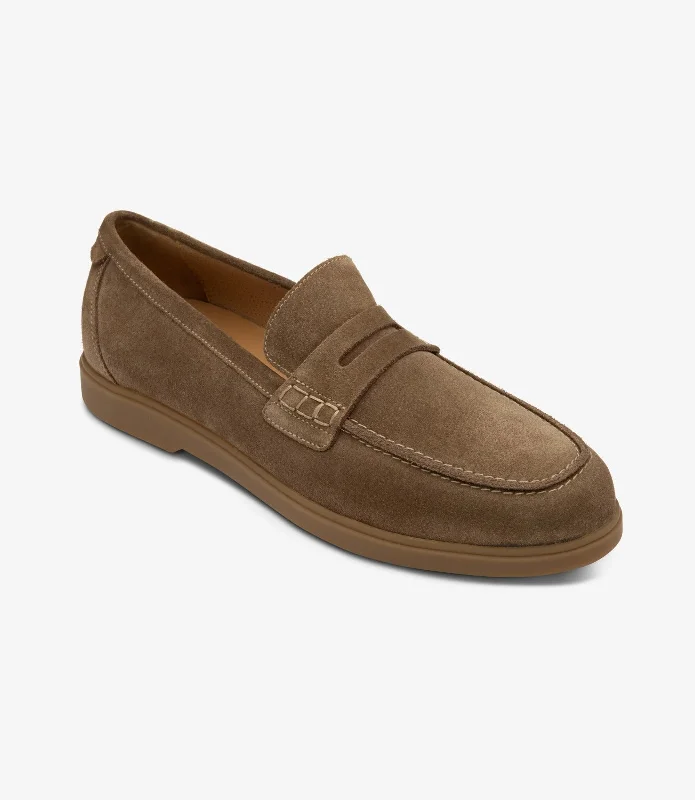 Opulent Design LOAKE Lucca Loafer Shoe - Flint Suede