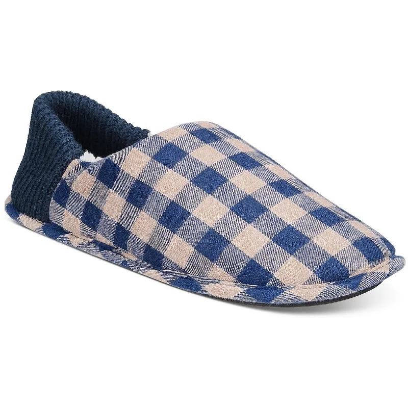 High Fashion Club Room Mens Flannel Comfort Slide Slippers
