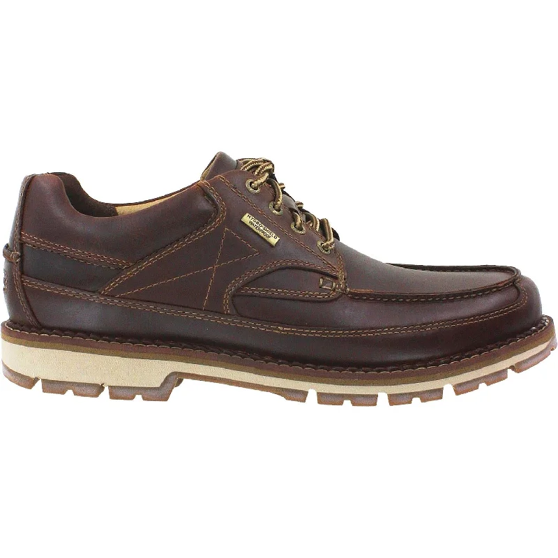 Signature Look Men's Rockport Centry Moc Toe Oxford Brown Leather