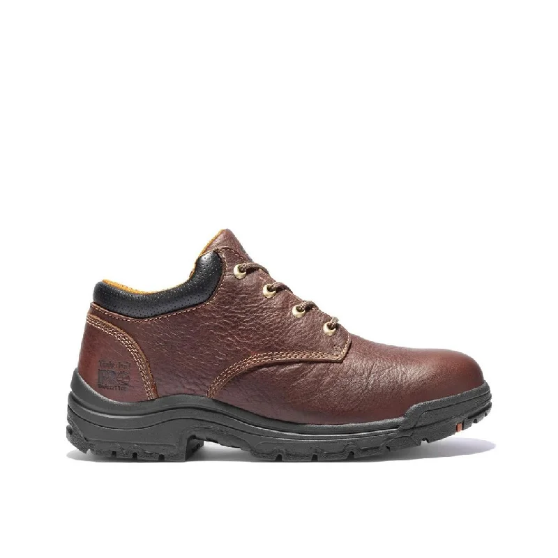 Unique Patterns Titan Soft-Toe Oxford Shoe Brown