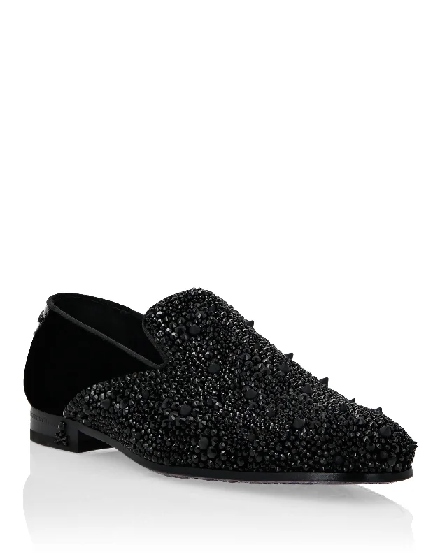 Soft Elegance Velvet Loafers Stones