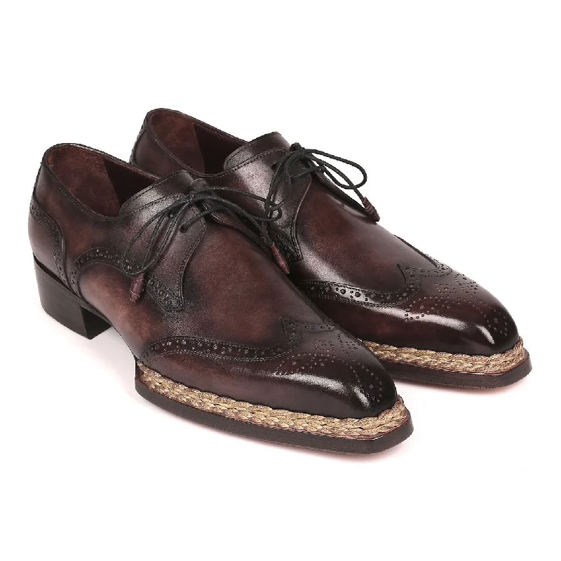 Distinctive Patterns Paul Parkman Men's Shoes Bronze Calf-Skin Leather Norwegian Welted Derby Oxfords 8506-BRZ (PM6214) Distinctive Patterns Paul Parkman Men's Shoes Bronze Calf-Skin Leather Norwegian Welted Derby Oxfords 8506-BRZ (PM6214)