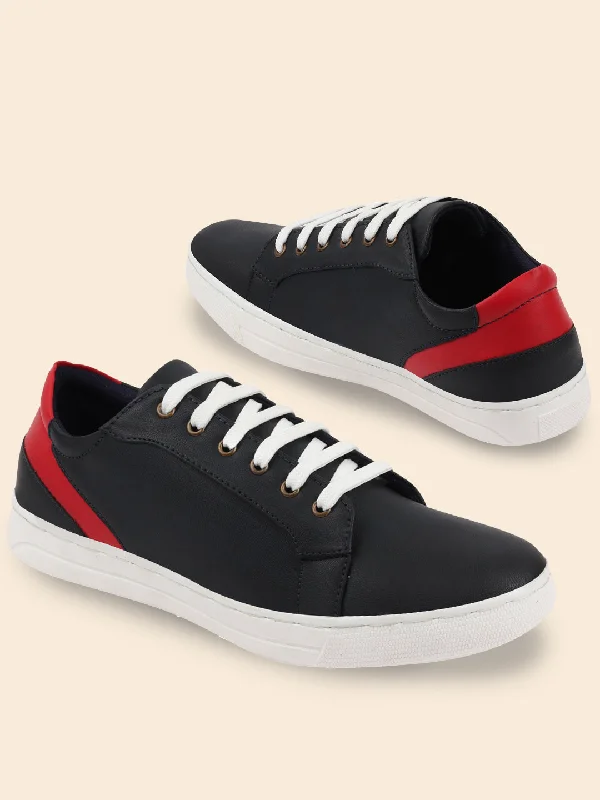 Fashion Excellence Men Navy Blue Stylish Lace Up Sneakers