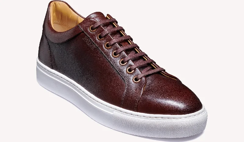 Contemporary Chic Barker Sam Sneaker - Chestnut Hand Painted