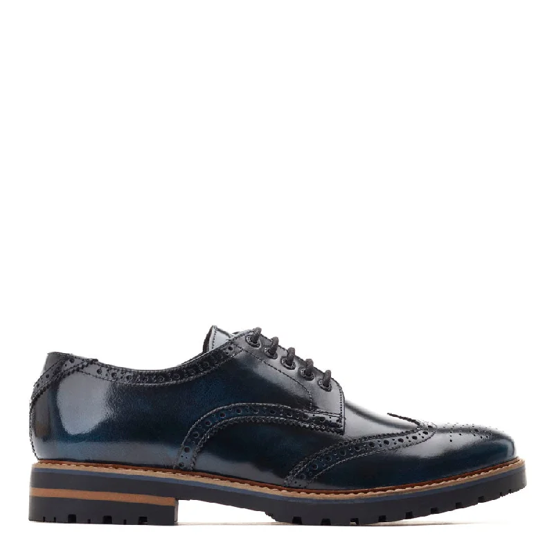 Fashion Forward Gibbs Hi Shine Brogue Shoes