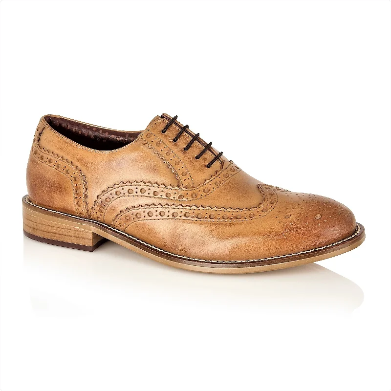Statement Piece Gatsby Junior Brogue Tan