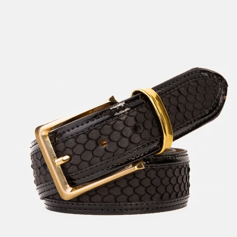 Subtle Glamour The Imperial Black Leather Belt