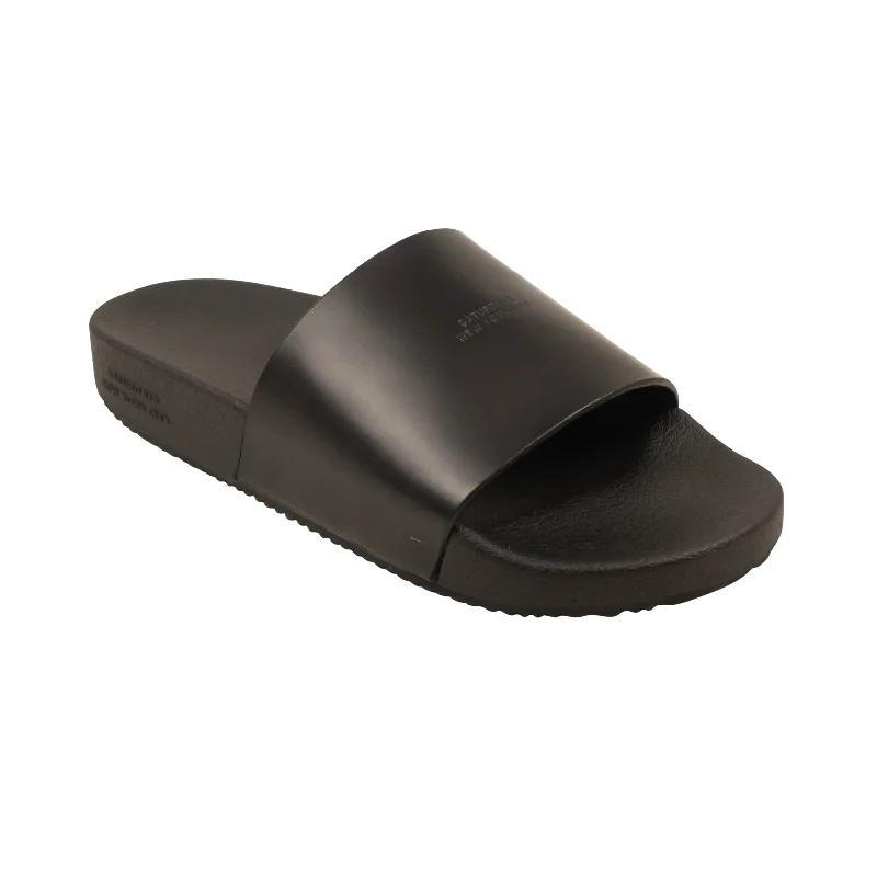 City Chic Saturdays Nyc Banya Abrasivato Slide - Black