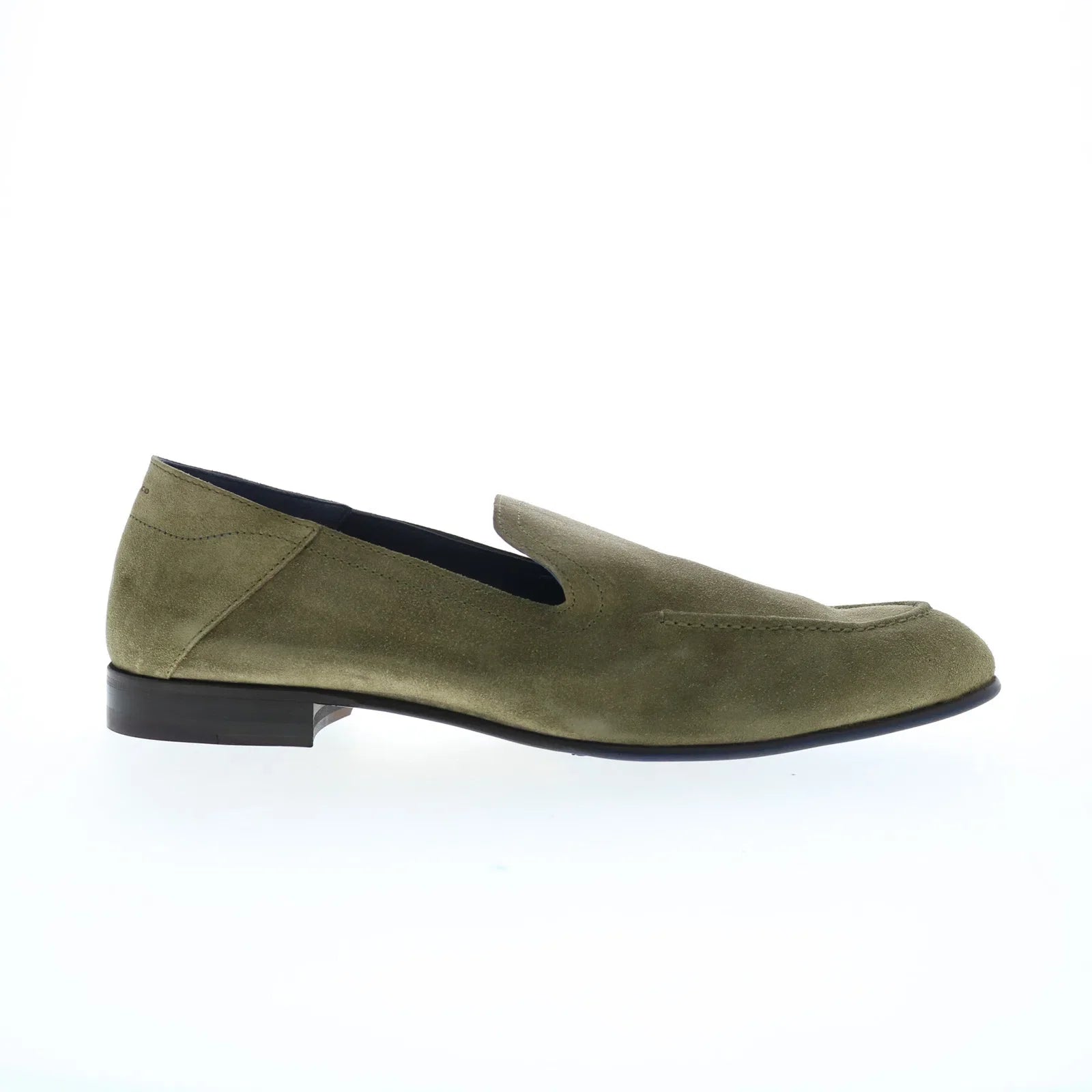 Dynamic Patterns Di Bianco Positano Suede Ss23 Mens Green Loafers & Slip Ons Casual Shoes