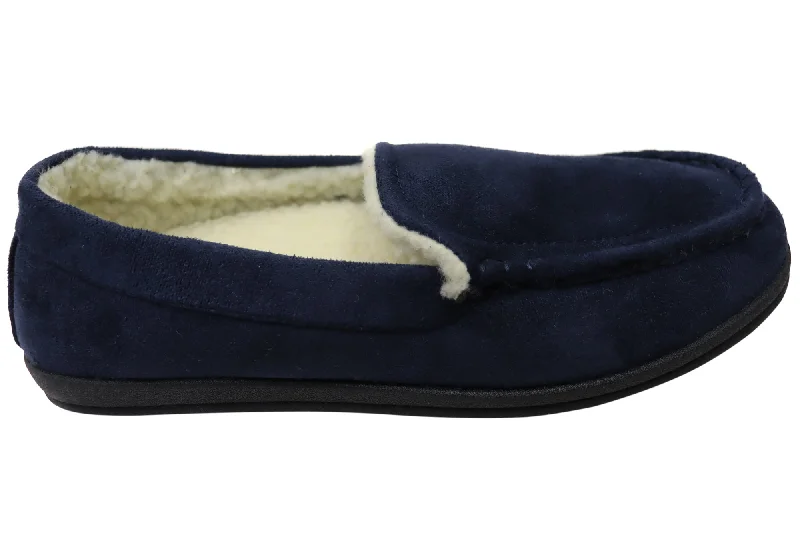 Timeless Beauty Homyped Mens Pedro Comfortable Extra Extra Wide Indoor Slippers