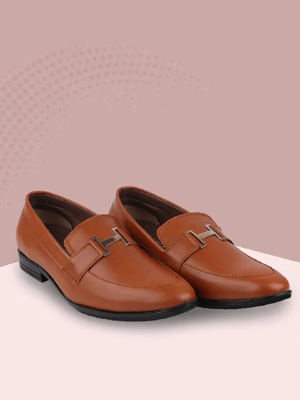 Refined Details Men Tan Casual Slip-On Shoes