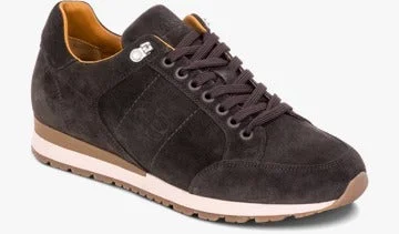 Soft Elegance Barker Seb Sneakers - Dark Brown Suede
