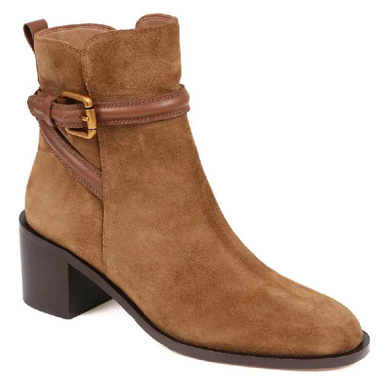Minimal Edge Lisabet Leather Buckle Strap Ankle Boots - LISABET / 324 249