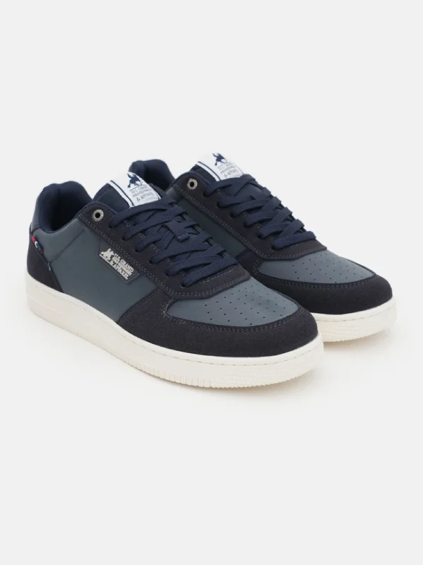 Aesthetic Appeal Men's Textured Casual Sneakers,Navy