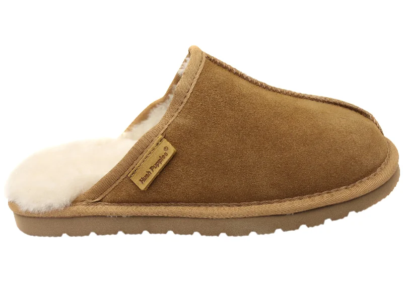 Polished Look Hush Puppies Loch Mens Comfortable Open Back Slippers