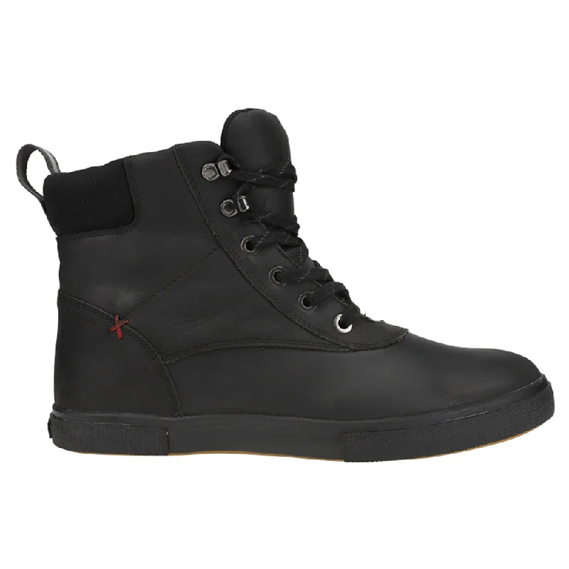 Aesthetic Appeal Leather Ankle Deck Lace Up Boots