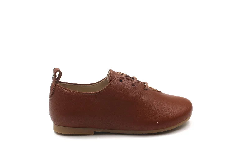 Distinctive Patterns Manuela De Juan Brown Leather Oxford