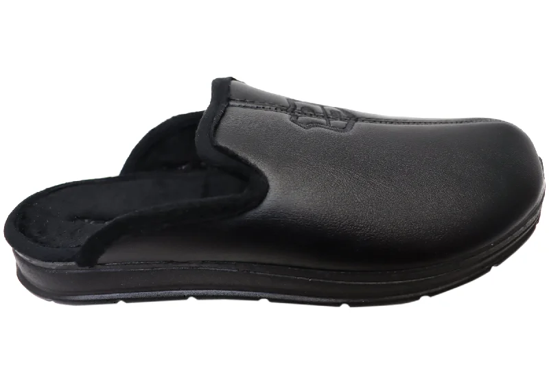 Classy Aesthetic Pegada Marty Mens Brazilian Closed Toe Open Back Comfort Slippers