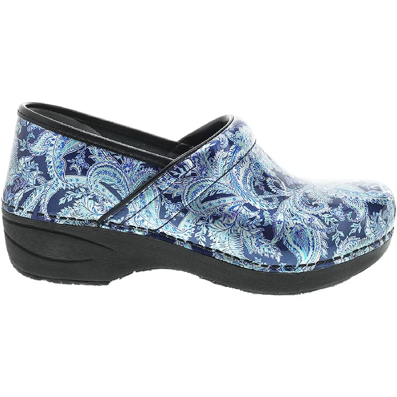 Rich Aesthetic Women's Dansko XP 2.0 Blue Paisley Patent Leather