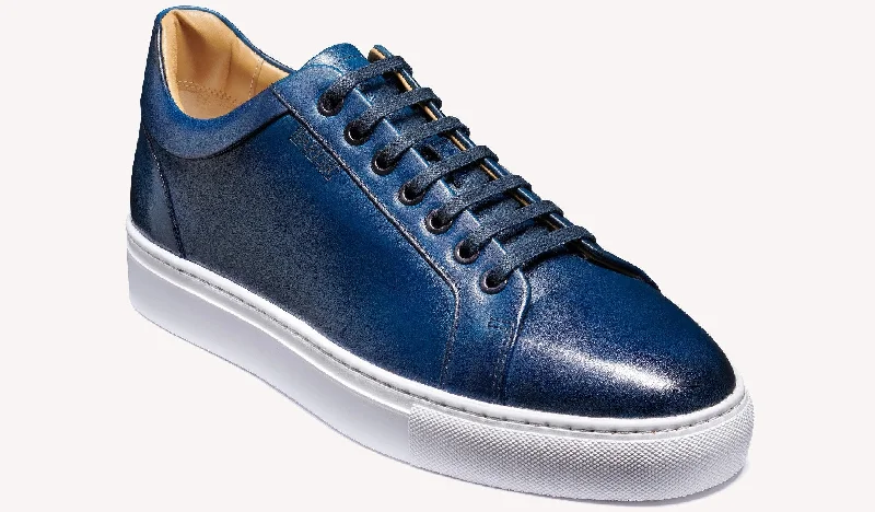 Artful Design Barker Sam Sneaker - Navy Hand Painted